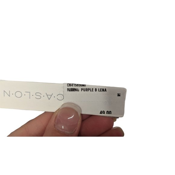 NEW Caslon Lena Purple Floral Pullover Top Size M - Picture 7 of 8